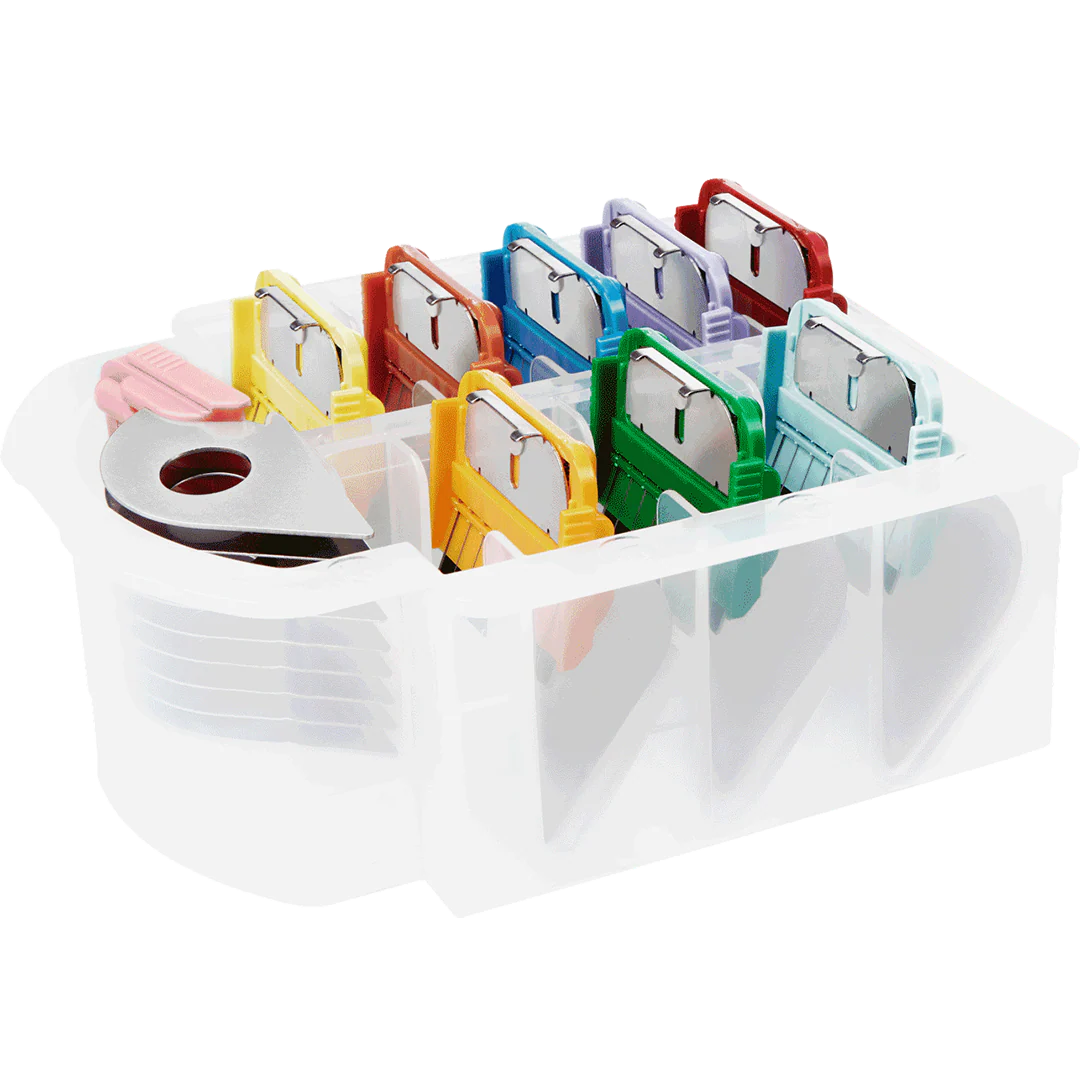 Heiniger Set of 9 pieces stainless steel combs