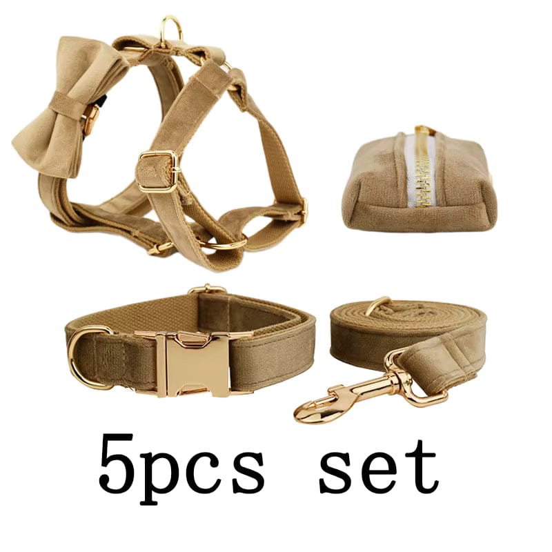 Shallow Khaki Velvet Set