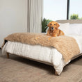 Load image into Gallery viewer, PupProtector™ Luxe Waterproof Bed Runner - Plush Sheep Tan
