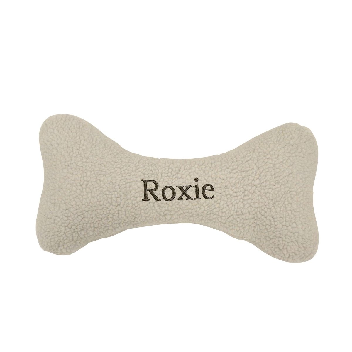 Sherpa Bone Pillow - Plush Dog Toy