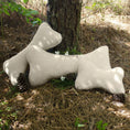 Load image into Gallery viewer, Sherpa Bone Pillow - Plush Dog Toy
