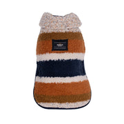 Shinola Brand Stripe Berber Dog Coat Oatmeal
