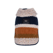 Shinola Brand Stripe Berber Dog Coat Oatmeal