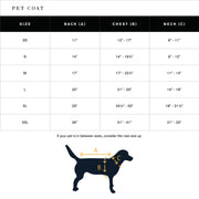 Shinola Brand Stripe Berber Dog Coat Oatmeal 