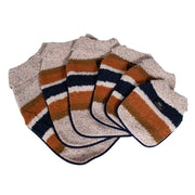 Shinola Brand Stripe Berber Dog Coat Oatmeal