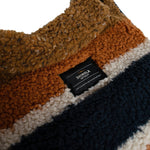 Shinola Brand Stripe Berber Dog Coat Rust
