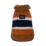 Shinola Brand Stripe Berber Dog Coat Rust