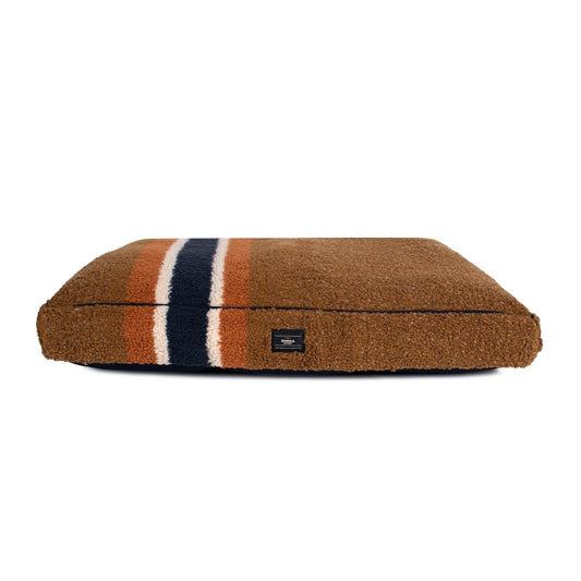 Shinola Brand Stripe Berber Napper Dog Bed