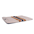 Load image into Gallery viewer, Shinola Brand Stripe Comfort Cushion Berber Dog Bed Oatmeal
