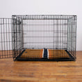 Load image into Gallery viewer, Shinola Brand Stripe Comfort Cushion Berber Dog Bed Rust
