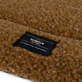 Load image into Gallery viewer, Shinola Brand Stripe Comfort Cushion Berber Dog Bed Rust
