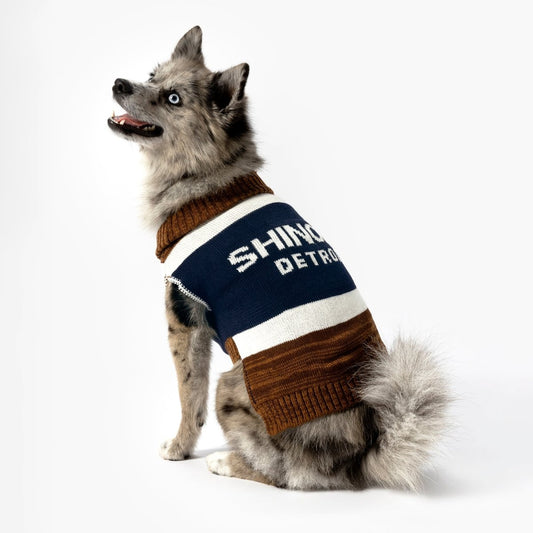 Shinola Brand Stripe Knitted Pet Sweater - image 2
