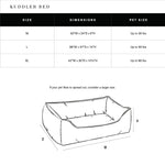 Shinola Brand Stripe Kuddle Berber Dog Bed Oatmeal 