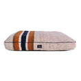 Load image into Gallery viewer, Shinola Brand Stripe Napper Pillow Berber Dog Bed Oatmeal
