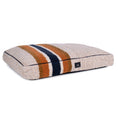 Load image into Gallery viewer, Shinola Brand Stripe Napper Pillow Berber Dog Bed Oatmeal
