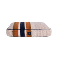 Load image into Gallery viewer, Shinola Brand Stripe Napper Pillow Berber Dog Bed Oatmeal

