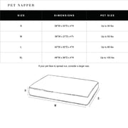 Shinola Brand Stripe Napper Pillow Berber Dog Bed Oatmeal 