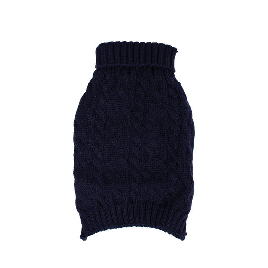 Shinola Cable Knit Pet Sweater
