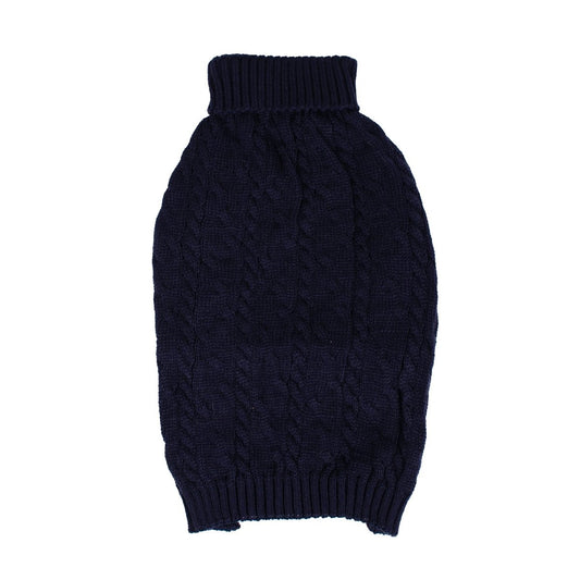 Shinola Cable Knit Pet Sweater