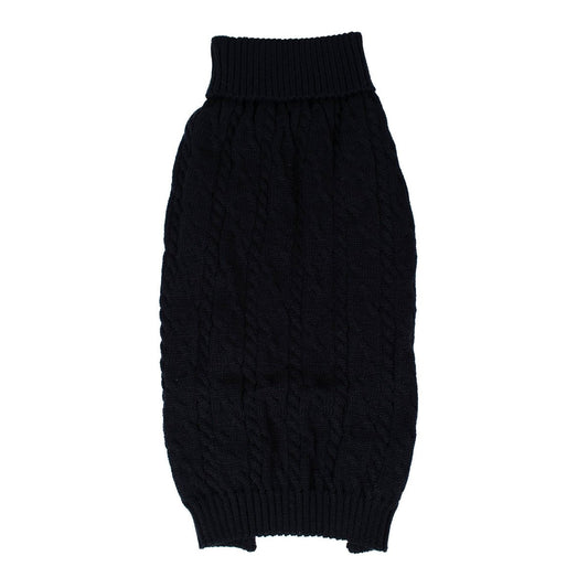 Shinola Cable Knit Pet Sweater