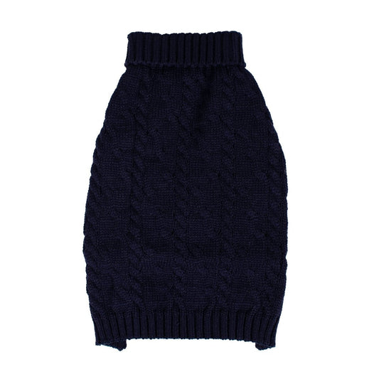 Shinola Cable Knit Pet Sweater