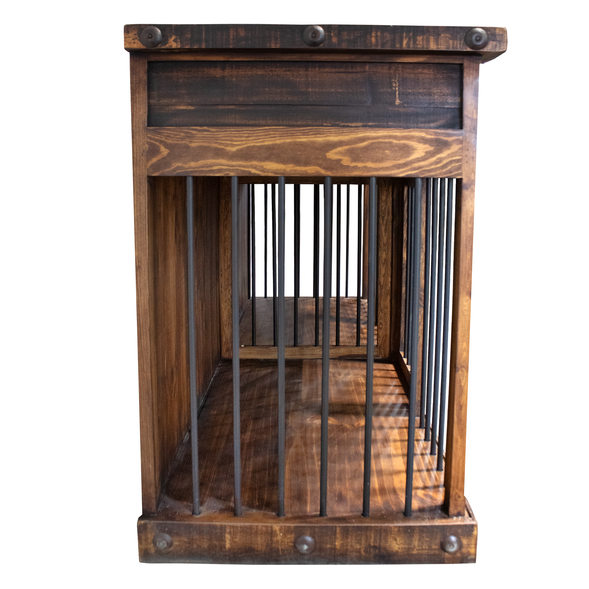 Oasis Large Dog Wood Kennel Dark Wax 