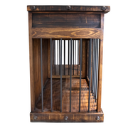 Oasis Large Dog Wood Kennel Dark Wax 