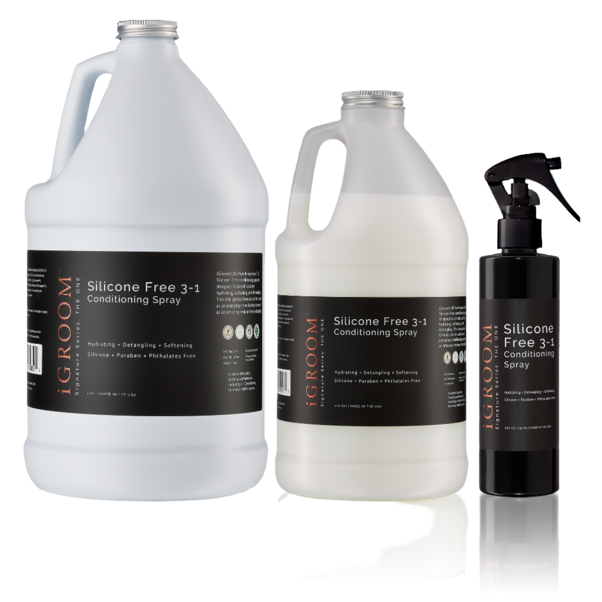 Dog Silicone Free 3-1 Conditioning/Detangling Spray 8oz by iGroom