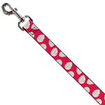 Dog Leash - Lilo & Stitch Bounding Lilo Dress Leaves Red/Ivory