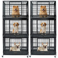 Load image into Gallery viewer, 37" Stackable Heavy Duty Dog Kennel 371D04
