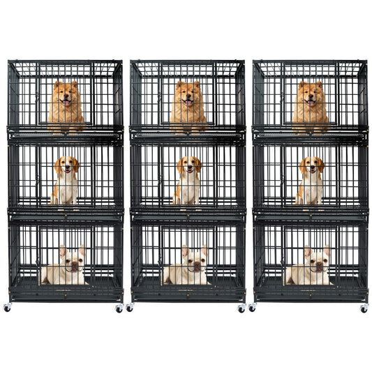 37" Stackable Heavy Duty Dog Kennel 371D04