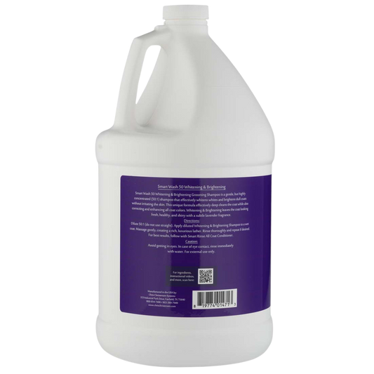 Dog Smart Wash 50 Whitening & Brightening Grooming Shampoo Gallon by Chris Christensen