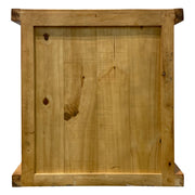 Oasis Small Rustic Dog Wood Kennel in Medium Wax