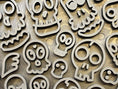 Load image into Gallery viewer, Zombie eMat - Enrichment Lick Mat for Dogs and Cats | Halloween Skull Design | SodaPup
