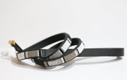 TKC Shades of Grey Beaded Dog Lead