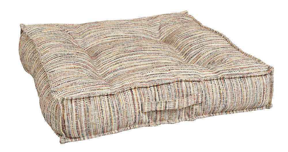 Bowsers Piazza Sorrento Round Bolster Dog Bed - 360-Degree Head and Neck Support