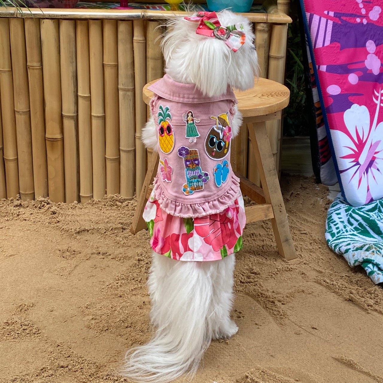 Tiki Time Dog Jacket alternate view