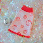 Strawberry Knitted Dog Sweater 