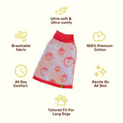 Strawberry Knitted Dog Sweater 