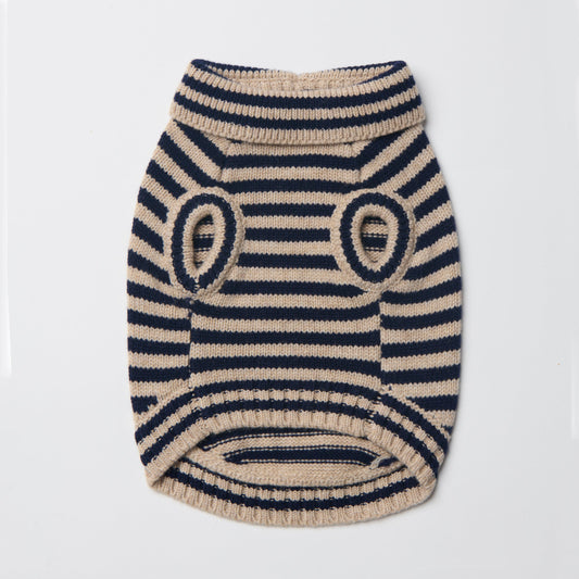 Nooee Pet Polo Wool Sweater – 100% Wool Knit with Classic Collar