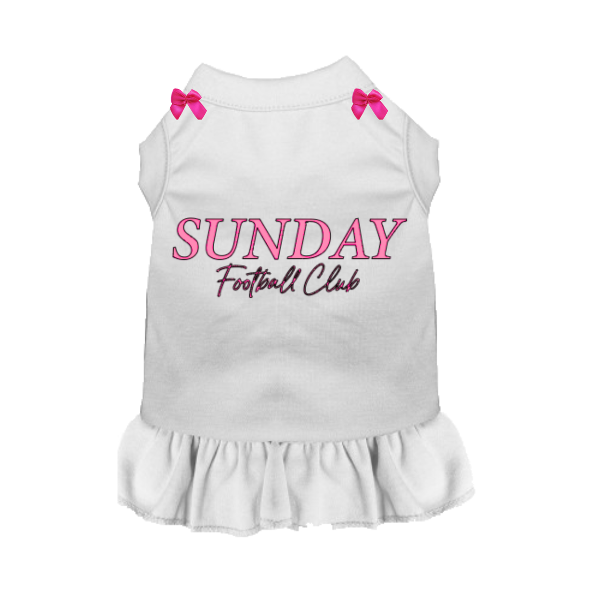 Sunday Sweetheart Football Club Dog Dress
