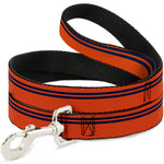 Dog Leash - Racing Stripe Orange/Navy