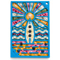 Load image into Gallery viewer, Surf's Up eMat - Small Lickmat for Dogs and Cats | Beach-Themed Design | SodaPup
