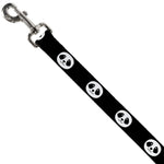 Dog Leash - Smiling Panda Face Black/White