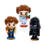 Kurt Adler 5-Inch Star Wars Han Solo, Princess Leia, and Darth Vader Chubby Nutcracker 3-Piece Set