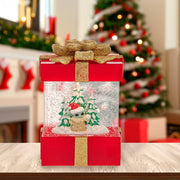 Kurt Adler 7-Inch Battery-Operated The Child and Tree Water Musical Gift Box Table Piece