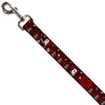Dog Leash - Queen of Hearts Poses/Hearts/Cards Reds/Black