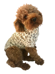 Luxury Sno Leopard Mock Neck Sweater