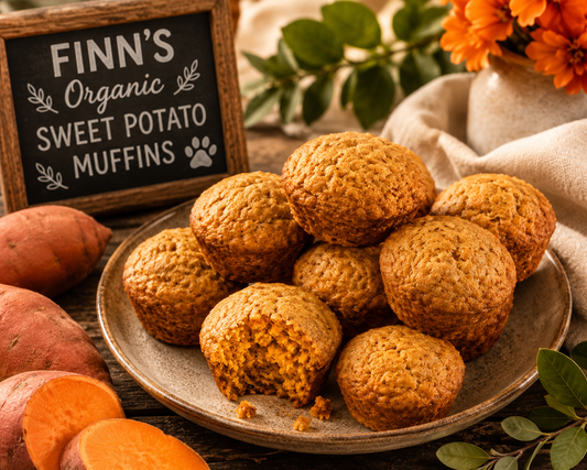 Organic Sweet Potato Muffins for Dogs | Human-Grade & Soft-Baked
