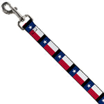 Dog Leash - Texas Flag/Black
